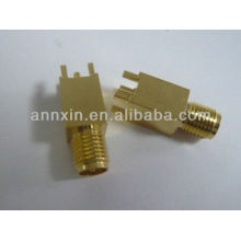 sma hembra inversa tipo recto conector de papel de aluminio pcb